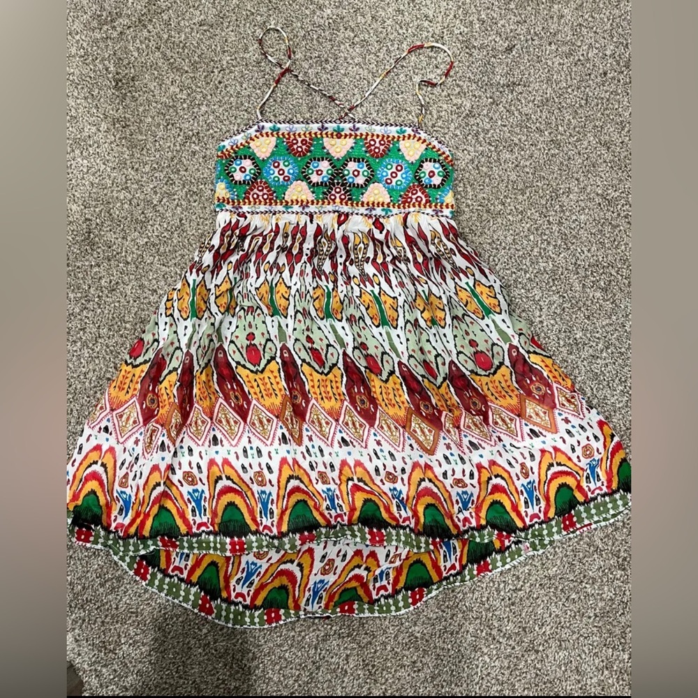 Zara beaded mini dress